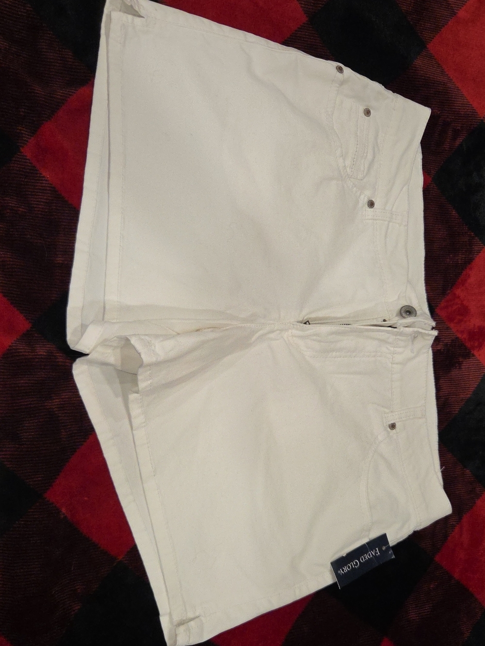 Faded Glory White Women's Denim Shorts